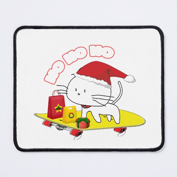 Item preview, Christmas Skateboarding Cat Santa, its perfect gift for Christmas day designed and sold by Custom Crest.