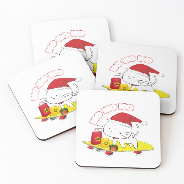 Item preview, Christmas Skateboarding Cat Santa, its perfect gift for Christmas day designed and sold by Custom Crest.