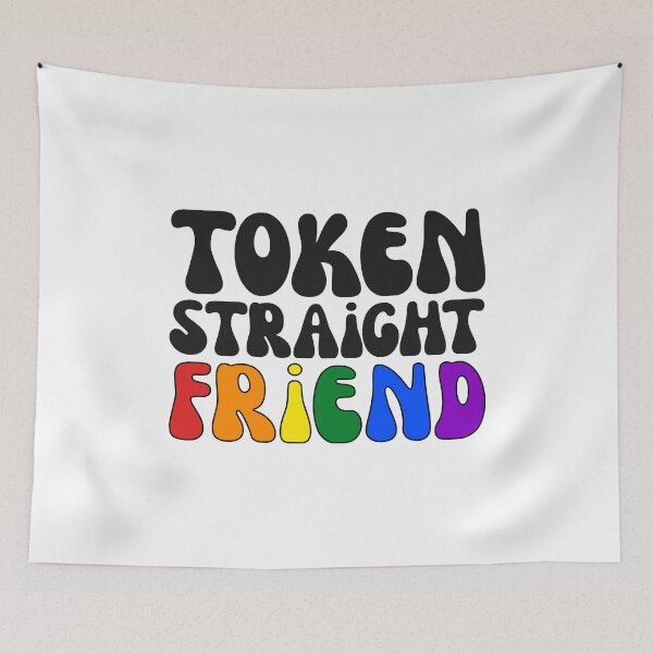 Item preview, Token Straight Friend designed and sold by Dolphin Graphic.