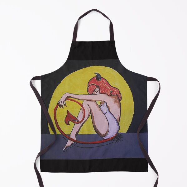 Item preview, Moonlit Devil Girl Pinup designed and sold by DanaCarynArt.