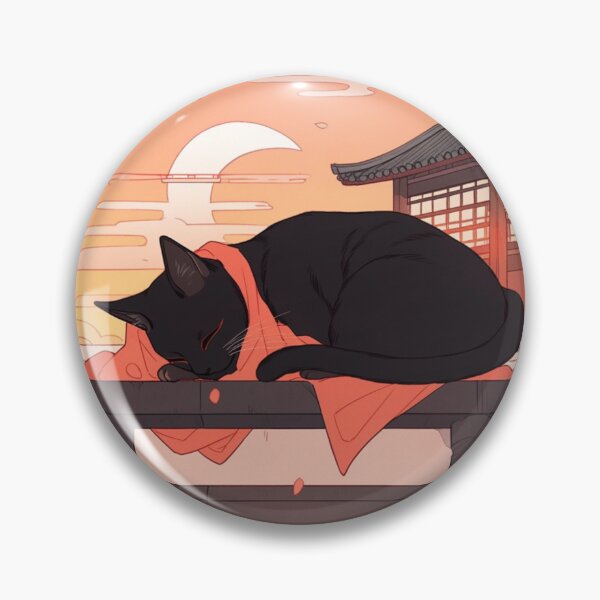 Item preview, Whispers of Autumn: The Black Cat's Repose in Kyoto designed and sold by KuroNekoJapan.