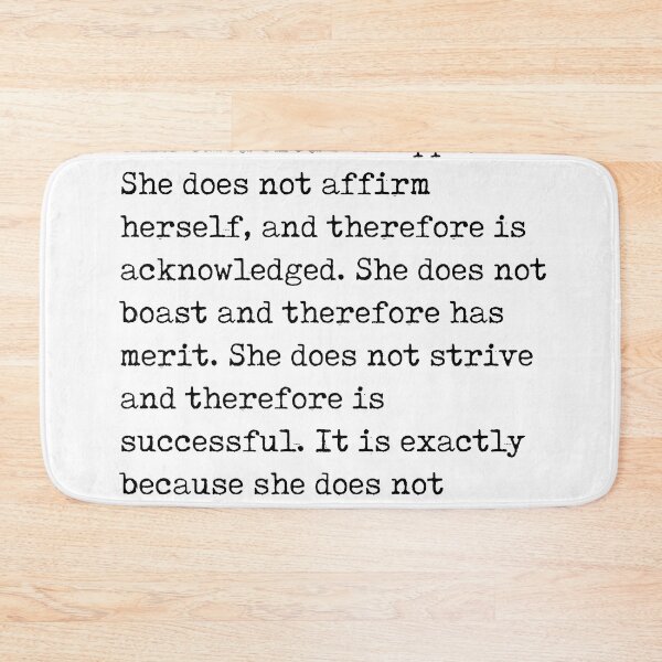 Item preview, She does not show herself - Lao Tzu Quote - Literature - Typewriter Print designed and sold by Studio Grafiikka.
