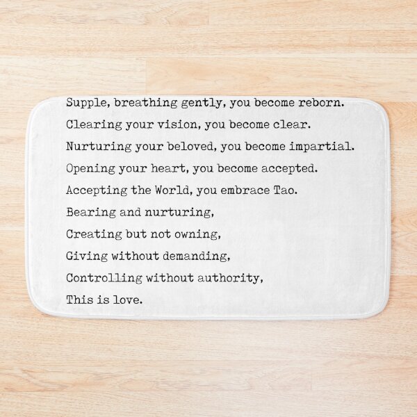 Item preview, This is love - Lao Tzu Poem - Literature - Typewriter Print designed and sold by Studio Grafiikka.