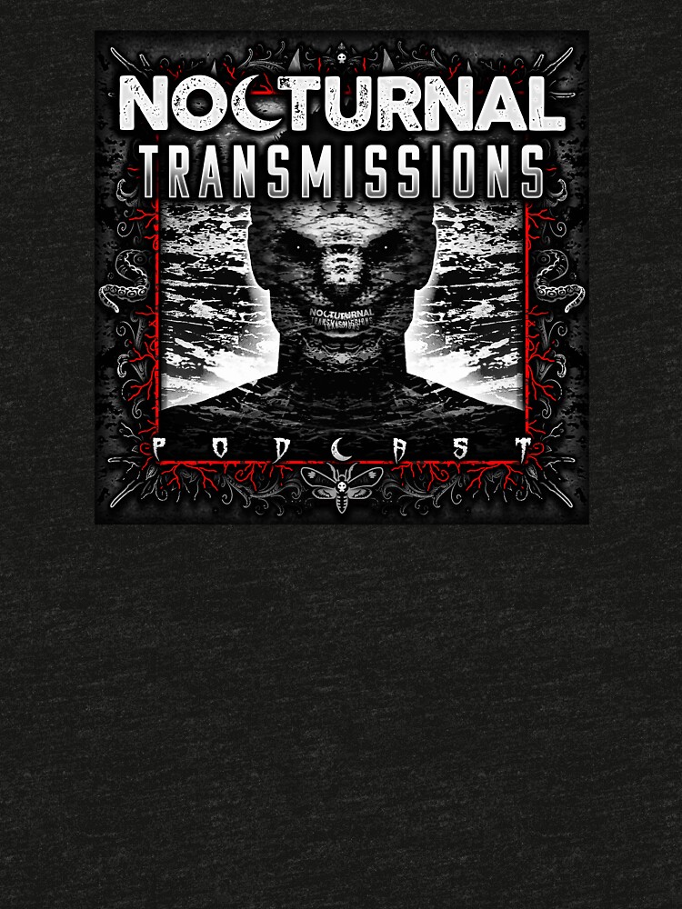 Thumbnail 7 of 7, Tri-blend T-Shirt, NOCTURNAL TRANSMISSIONS logo - RED designed and sold by nocturnal-ts.