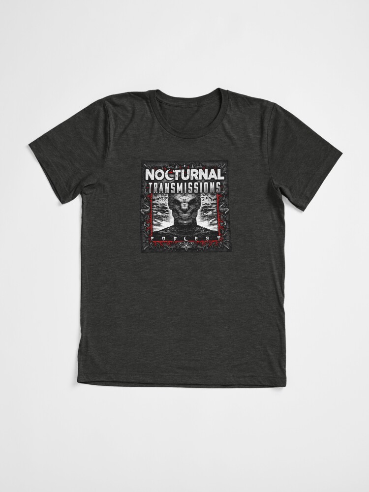 Thumbnail 3 of 7, Tri-blend T-Shirt, NOCTURNAL TRANSMISSIONS logo - RED designed and sold by nocturnal-ts.