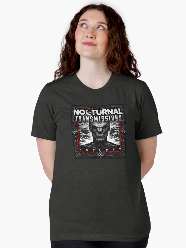 Thumbnail 1 of 7, Tri-blend T-Shirt, NOCTURNAL TRANSMISSIONS logo - RED designed and sold by nocturnal-ts.