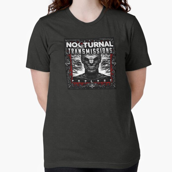 NOCTURNAL TRANSMISSIONS logo - RED Tri-blend T-Shirt