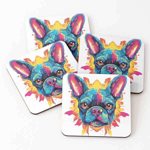 Item preview, Boston Terrier Color Explosion no background designed and sold by CortexCreations.
