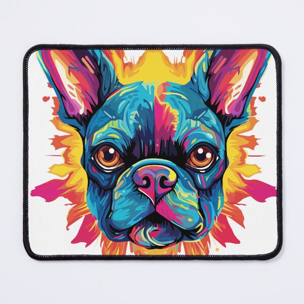 Item preview, Boston Terrier Color Explosion no background designed and sold by CortexCreations.