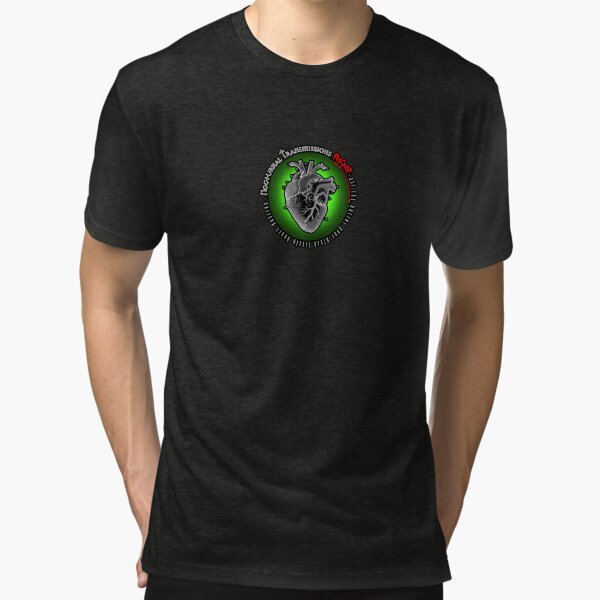 NOCTURNAL TRANSMISSIONS - all the horror your black little heart desires Tri-blend T-Shirt