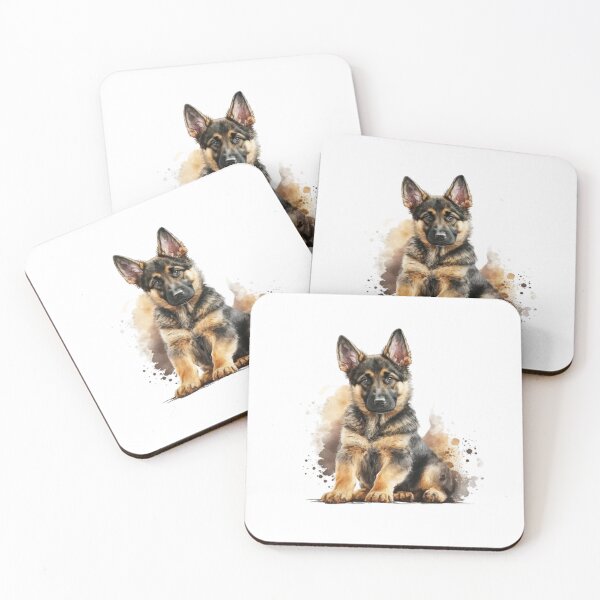 Item preview, Watercolour German Shepherd designed and sold by shopcup.
