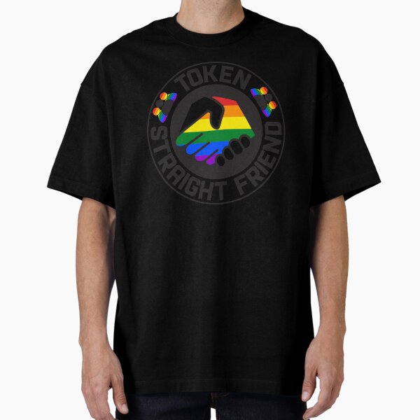 Item preview, Token Straight Friend LGBTQ friend group designed and sold by Dolphin Graphic.