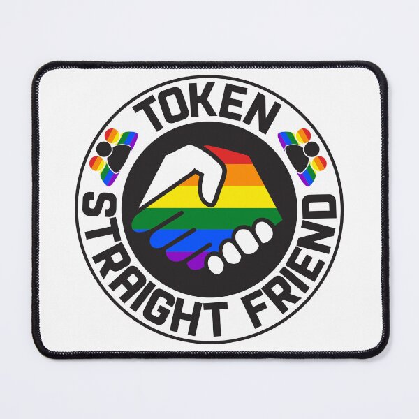 Artikelvorschau, Token Straight Friend LGBTQ-Freundesgruppe entworfen und verkauft von Dolphin Graphic.