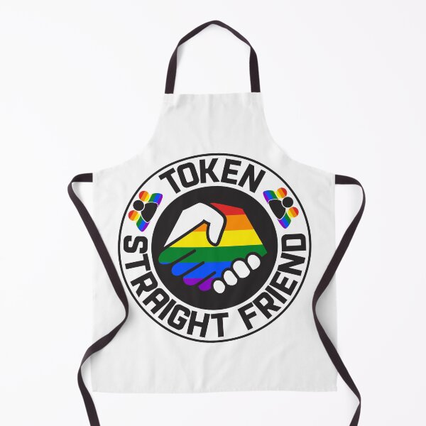 Item preview, Token Straight Friend LGBTQ friend group designed and sold by Dolphin Graphic.