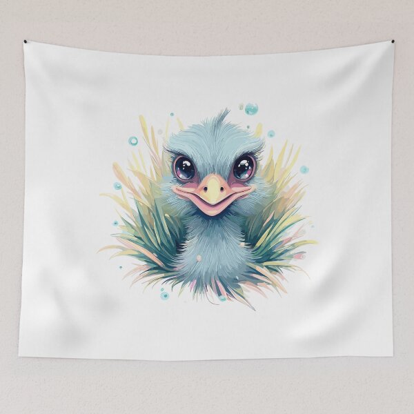 Item preview, Cute Emu Playing Hide And Seek designed and sold by Takin-Thepiss.