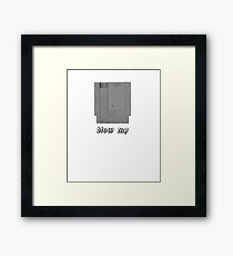 Blow Me NES Cartridge Framed Print