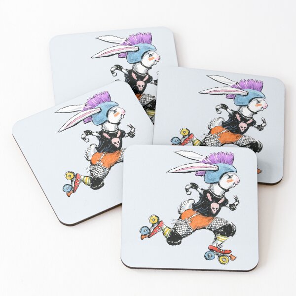 Item preview, Boys Girls Team Derby Bunny Roller Derby Rabbit DesignGreat Men Women designed and sold by billyfranklinCa.
