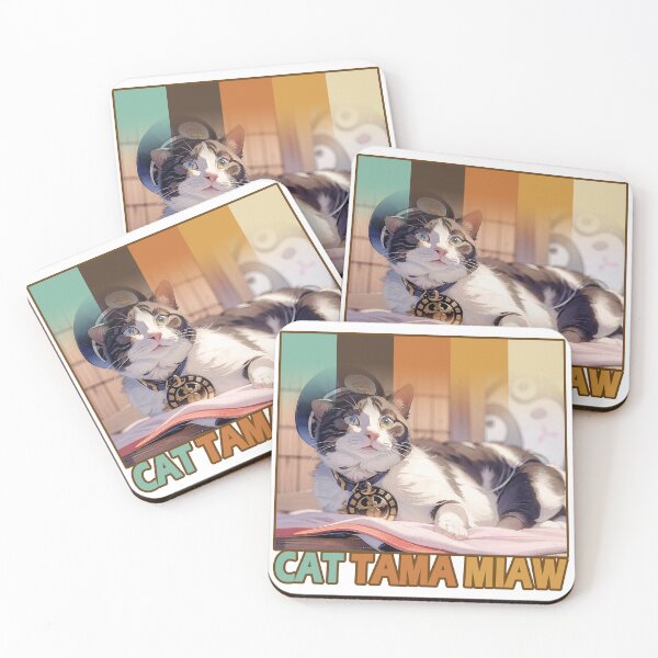Item preview, Cat Tama,Tama Super Station Master,Cat Sticker designed and sold by Lychee Design.