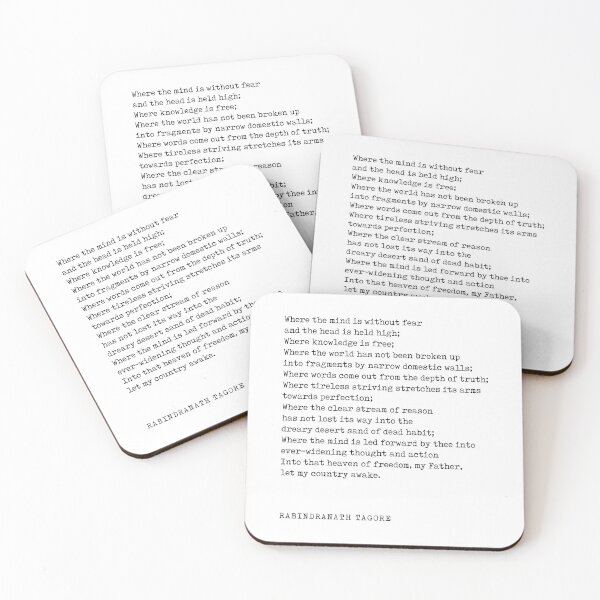 Item preview, Where the mind is without fear - Rabindranath Tagore Poem - Literature - Typewriter Print designed and sold by Studio Grafiikka.