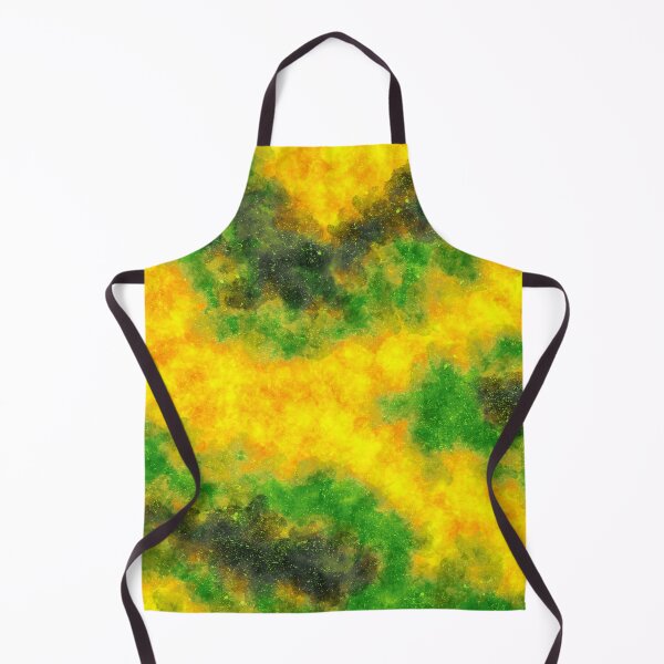 Aperçu de l'œuvre Jamaican Wind - Contemporary Abstract - Abstract Expressionist painting - Yellow, Green, Black créée et vendue par Studio Grafiikka.