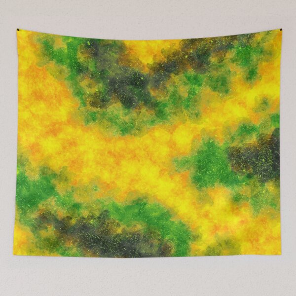 Item preview, Jamaican Wind - Contemporary Abstract - Abstract Expressionist painting - Yellow, Green, Black designed and sold by Studio Grafiikka.