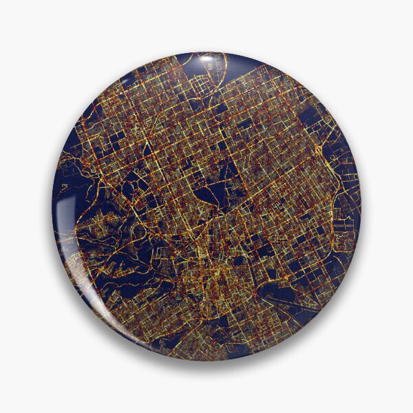 Aperçu de l'œuvre Carte de Riyad, Arabie Saoudite - Ville de nuit créée et vendue par deMAP.