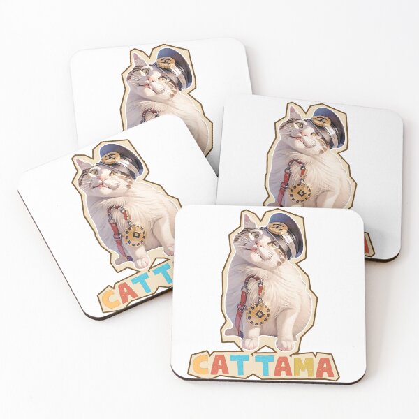 Item preview, Cat Tama,Tama Super Station Master,Cat Sticker designed and sold by Lychee Design.