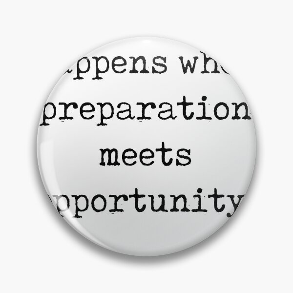 Item preview, Preparation meets opportunity - Seneca Quote - Literature - Typewriter Print designed and sold by Studio Grafiikka.