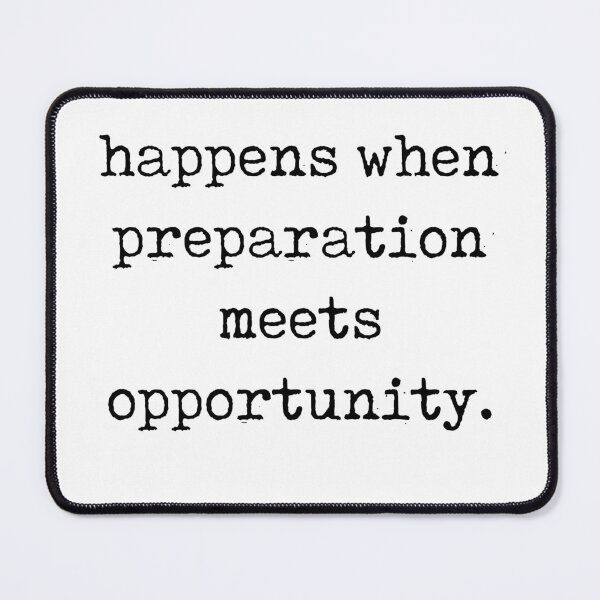 Item preview, Preparation meets opportunity - Seneca Quote - Literature - Typewriter Print designed and sold by Studio Grafiikka.