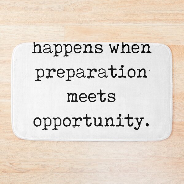 Item preview, Preparation meets opportunity - Seneca Quote - Literature - Typewriter Print designed and sold by Studio Grafiikka.