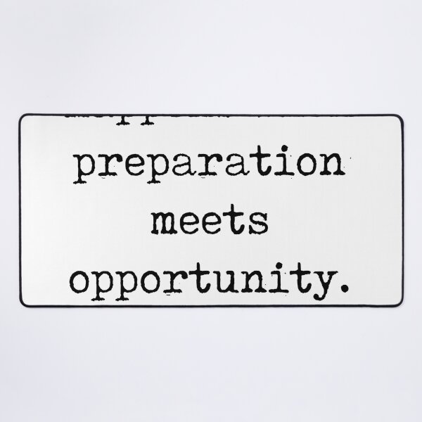 Item preview, Preparation meets opportunity - Seneca Quote - Literature - Typewriter Print designed and sold by Studio Grafiikka.
