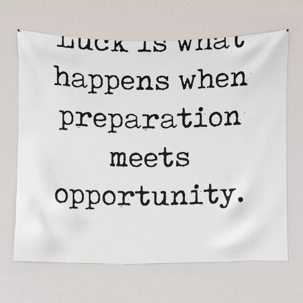 Item preview, Preparation meets opportunity - Seneca Quote - Literature - Typewriter Print designed and sold by Studio Grafiikka.