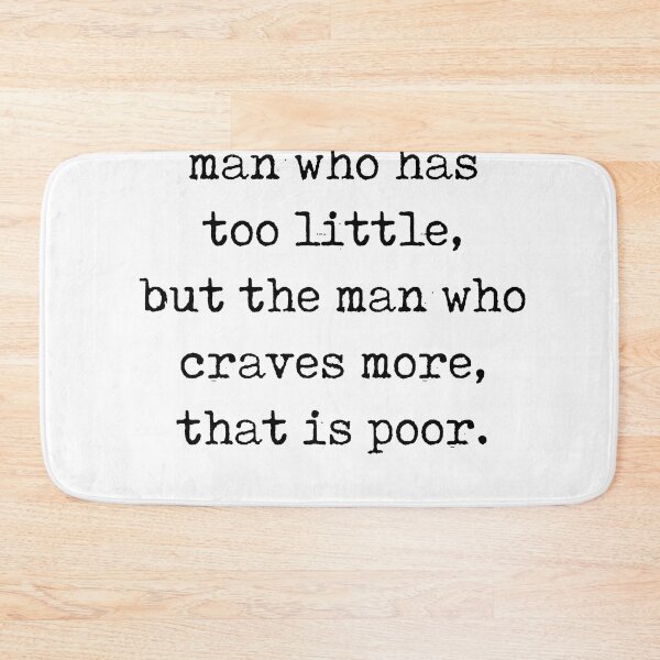 Item preview, Man who craves more - Seneca Quote - Literature - Typewriter Print designed and sold by Studio Grafiikka.