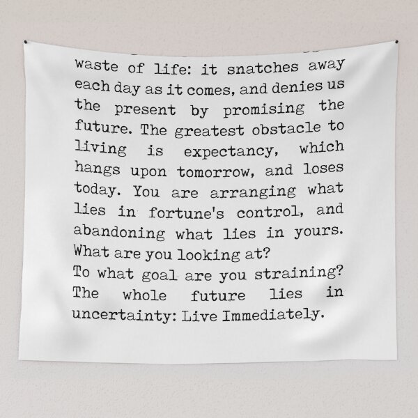 Item preview, The greatest obstacle - Seneca Poem - Literature - Typewriter Print designed and sold by Studio Grafiikka.