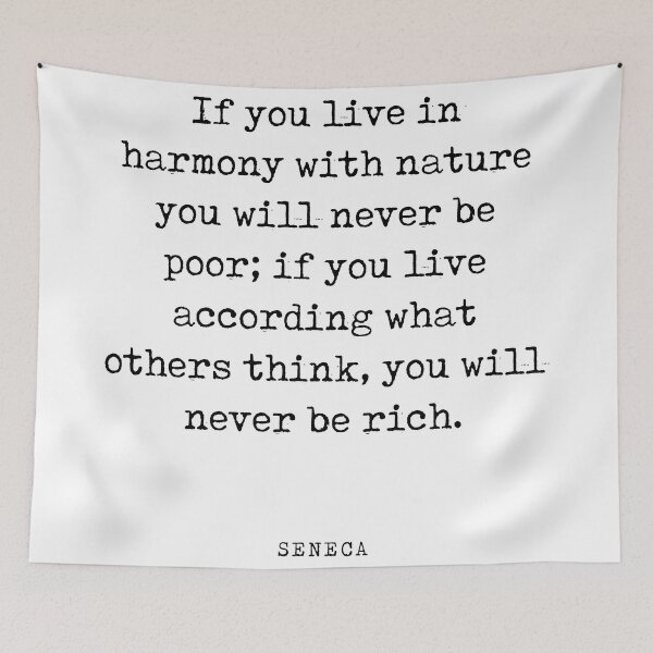 Item preview, Harmony With Nature - Seneca Quote - Literature - Typewriter Print designed and sold by Studio Grafiikka.