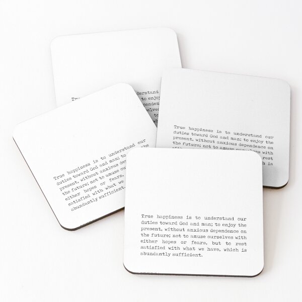Item preview, True Happiness - Seneca Quote - Literature - Typewriter Print designed and sold by Studio Grafiikka.