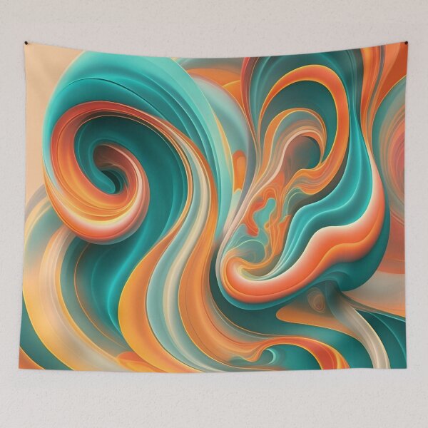 Item preview, Retro Colorful Swirl Pattern designed and sold by Tamas Das.