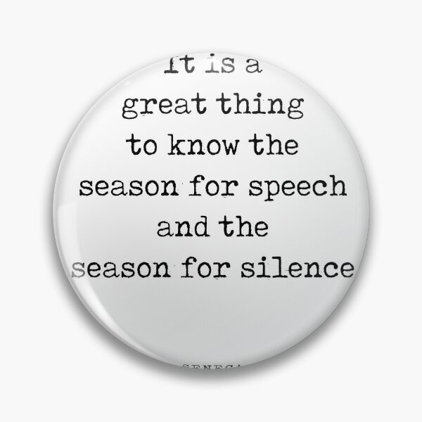 Item preview, Season For Speech And Silence - Seneca Quote - Literature - Typewriter Print designed and sold by Studio Grafiikka.
