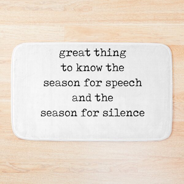 Item preview, Season For Speech And Silence - Seneca Quote - Literature - Typewriter Print designed and sold by Studio Grafiikka.