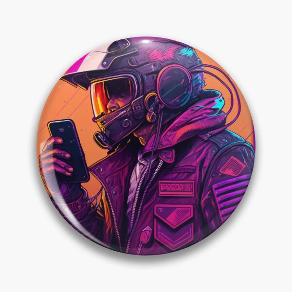 Item preview, Synthwave Radio Biker designed and sold by MetroEnvision.