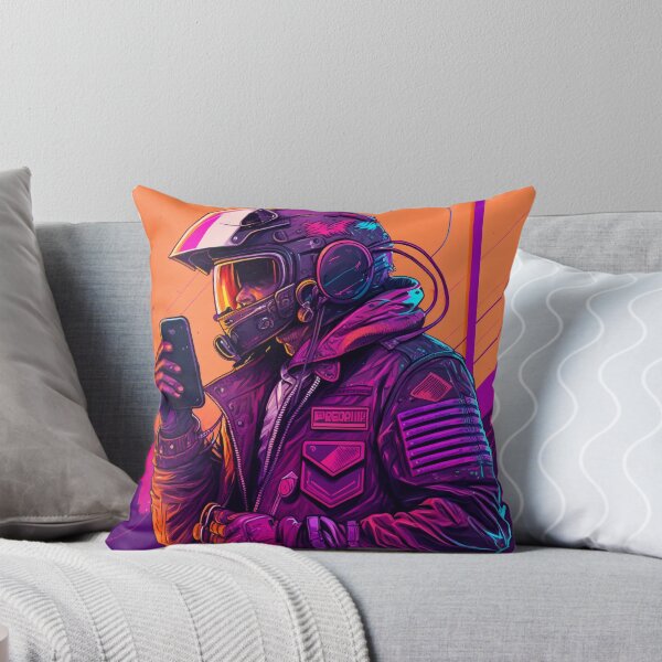 Item preview, Synthwave Radio Biker designed and sold by MetroEnvision.