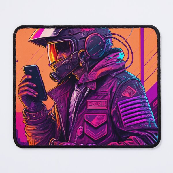 Item preview, Synthwave Radio Biker designed and sold by MetroEnvision.