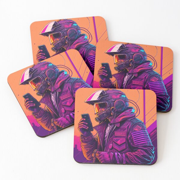 Item preview, Synthwave Radio Biker designed and sold by MetroEnvision.