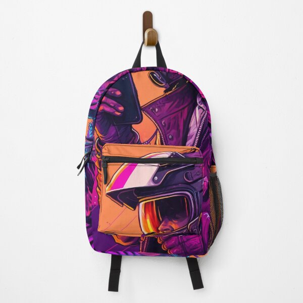 Item preview, Synthwave Radio Biker designed and sold by MetroEnvision.