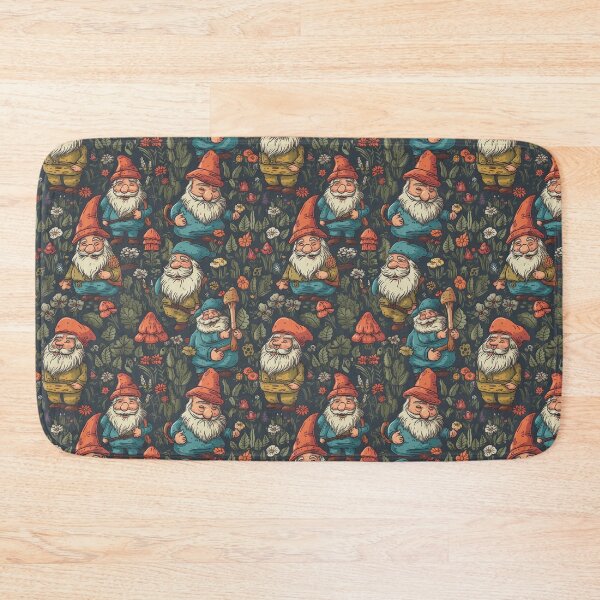 Item preview, Seamless Happy Garden Gnomes Pattern designed and sold by Offsite.