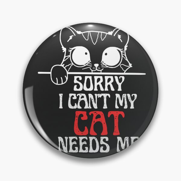 Item preview, sorry i cant my cat needs me - Pet white designed and sold by word2world.