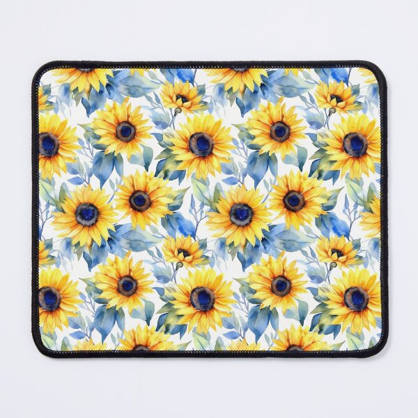 Item preview,  Blue watercolor sunflower designed and sold by Sunchildprints.