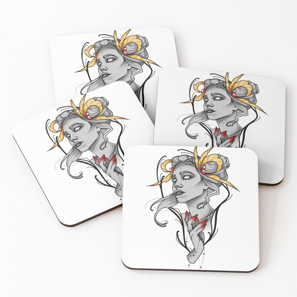 Item preview, Coasters (Set of 4) designed and sold by Rmoondroptear.