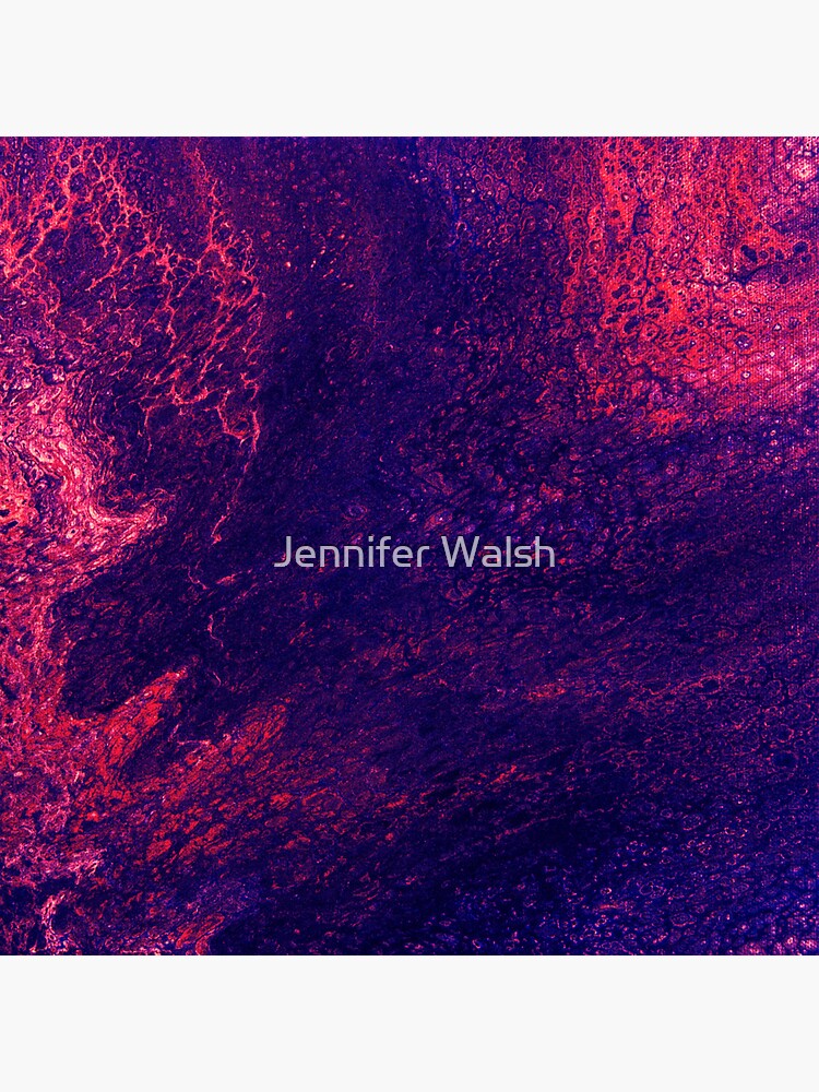 Thumbnail 3 of 3, Sticker, Volcanic - An Abstract Piece designed and sold by Jennifer Walsh.