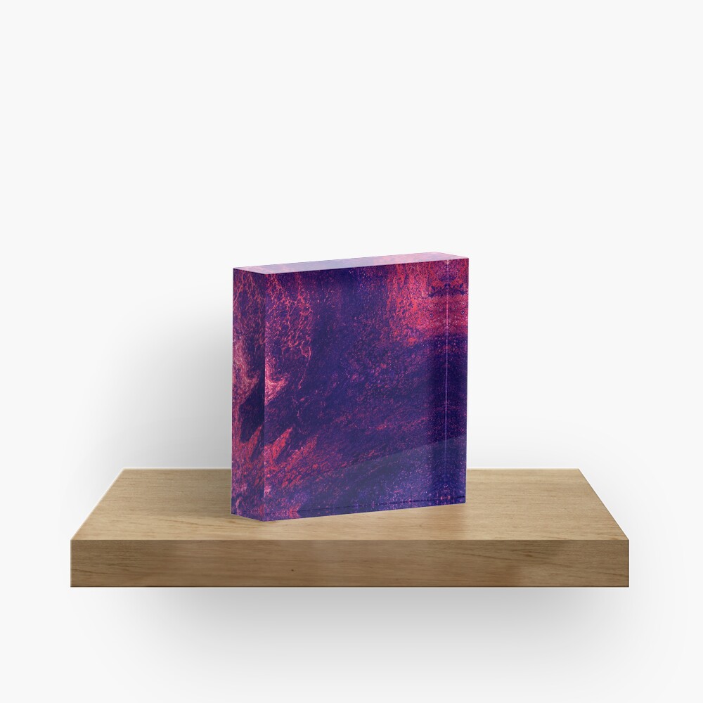 Volcanic - An Abstract Piece Acrylic Block
